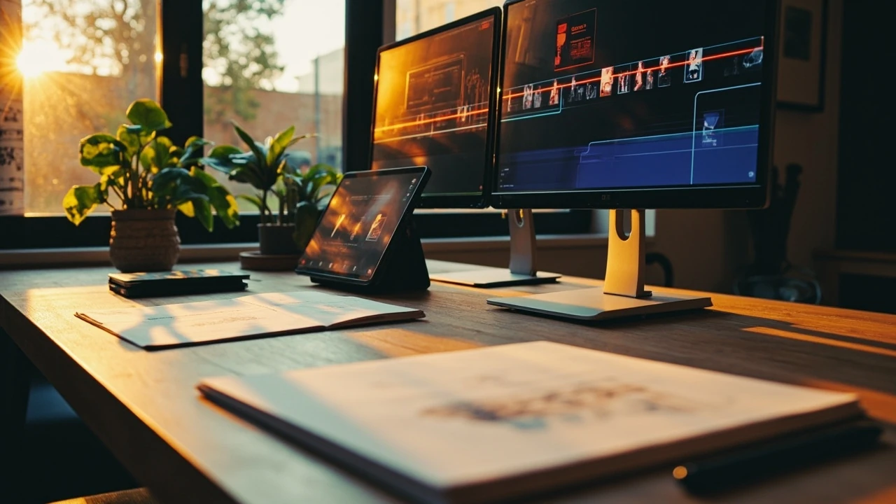 Motion design timeline for a digital product interface