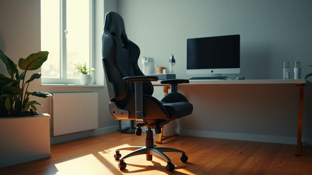 GTRacing gaming chair set up in a home office for long sessions