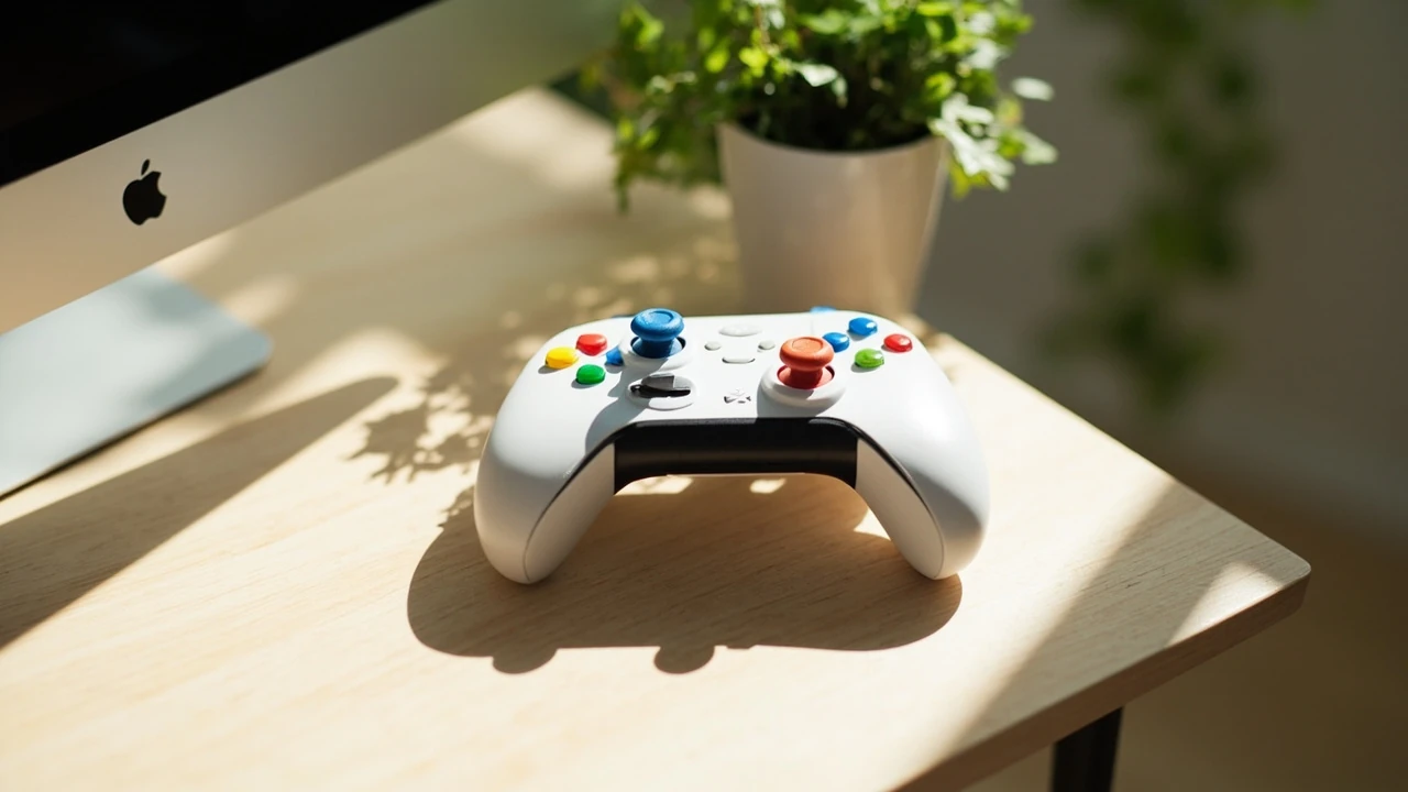 Xbox Design Lab custom controller on a clean desk