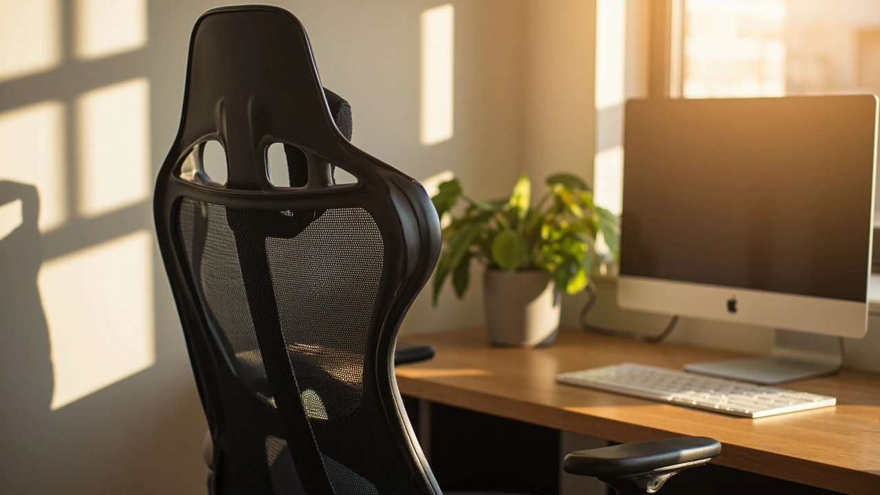 Autofull G7 ergonomic gaming chair set up at a desk