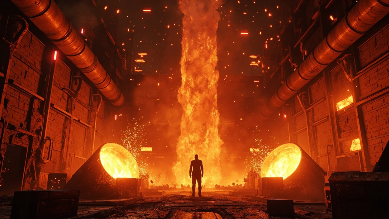 Frank the Furnace Borderlands 4 boss encounter in a scorched industrial arena