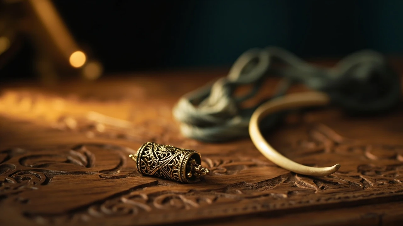 Silksong mementos collectible illustrated on a weathered Pharloom keepsake
